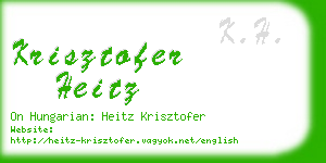 krisztofer heitz business card